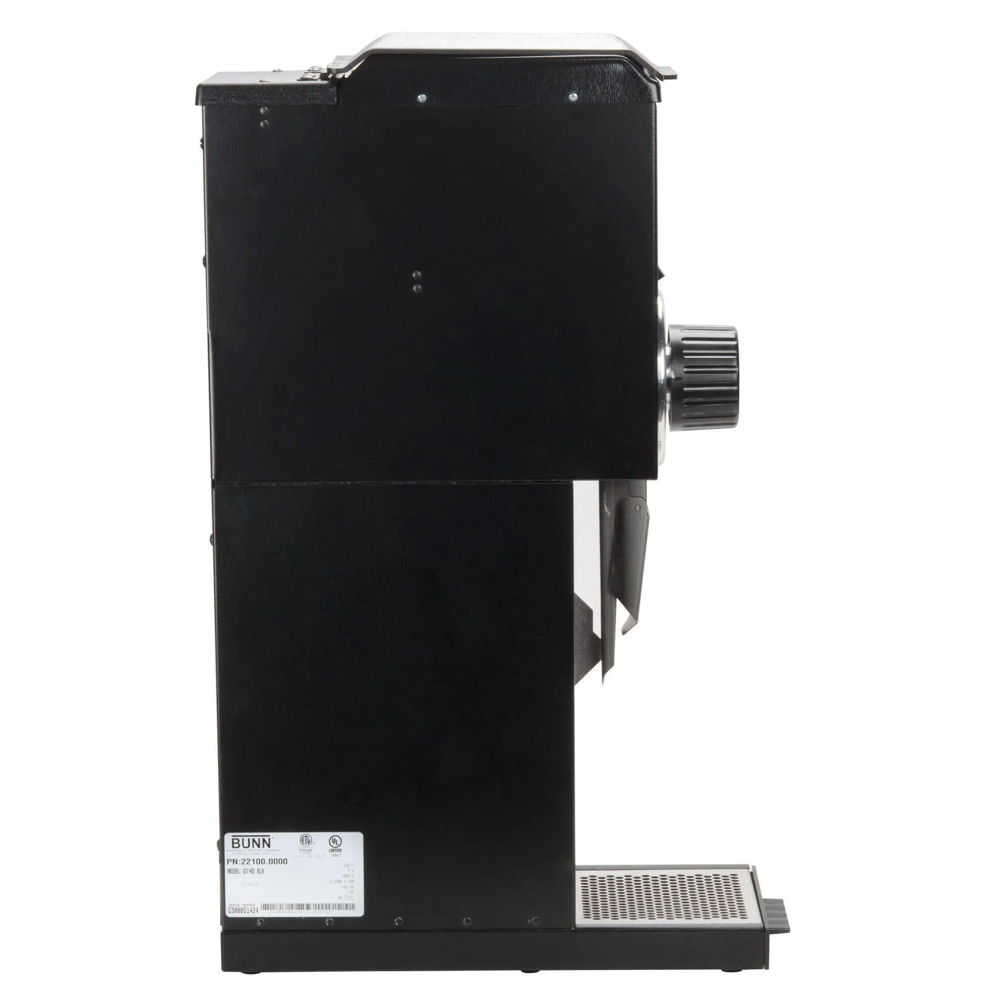 Bunn G3 HD 3 lb. Bulk Coffee Grinder Black 22100.0000 - Image 4