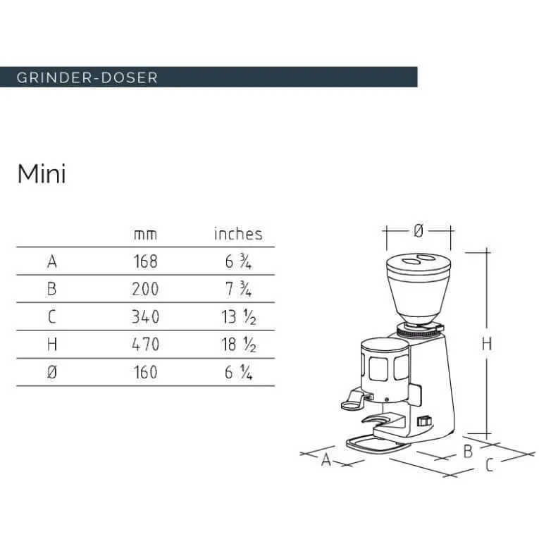 Mazzer Mini Timer Espresso Grinder Doser - Image 7